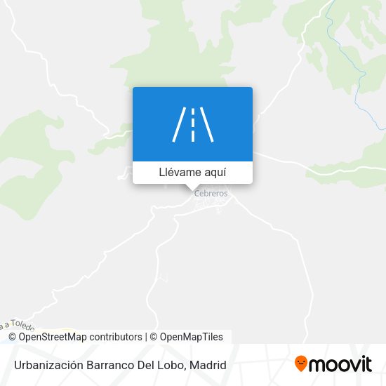 Mapa Urbanización Barranco Del Lobo