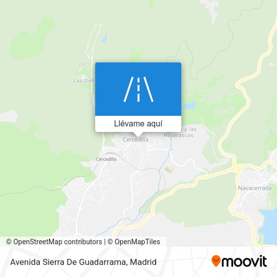 Mapa Avenida Sierra De Guadarrama
