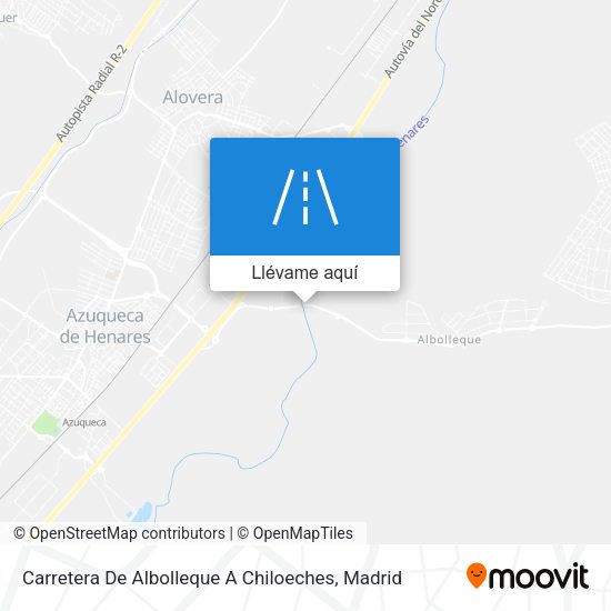 Mapa Carretera De Albolleque A Chiloeches