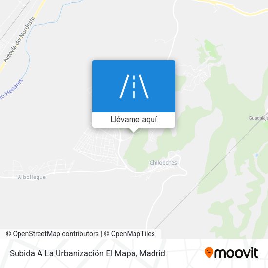 Mapa Subida A La Urbanización El Mapa