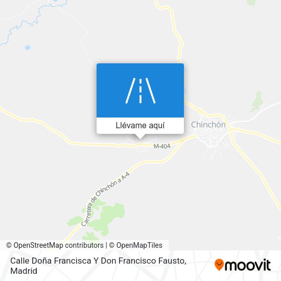 Mapa Calle Doña Francisca Y Don Francisco Fausto
