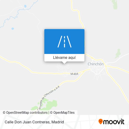 Mapa Calle Don Juan Contreras