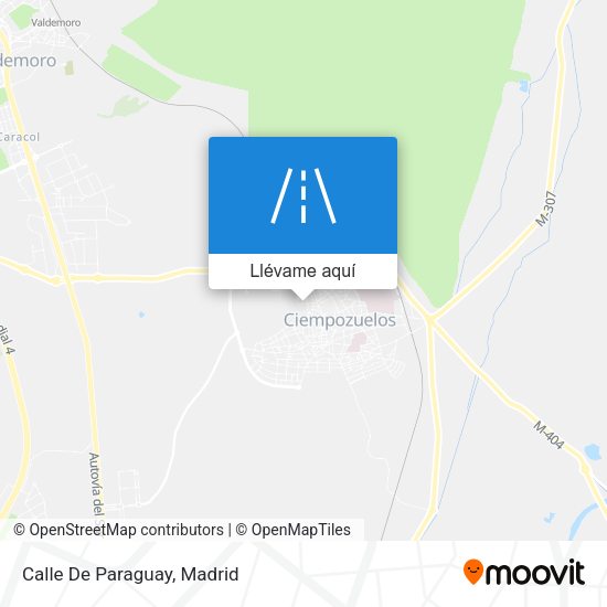 Mapa Calle De Paraguay