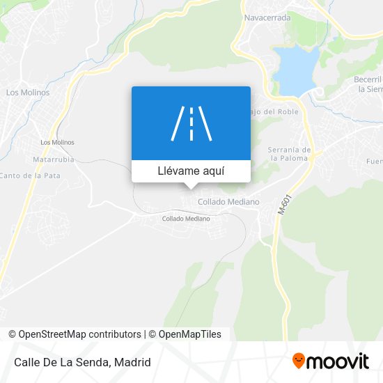 Mapa Calle De La Senda