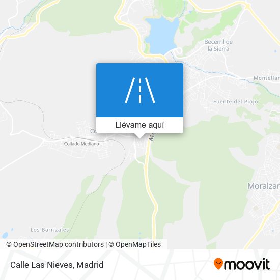 Mapa Calle Las Nieves