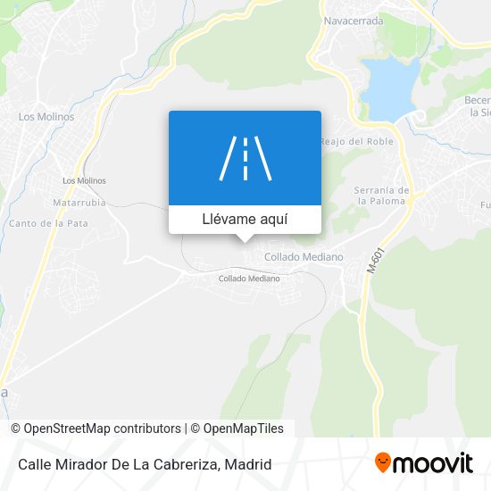 Mapa Calle Mirador De La Cabreriza