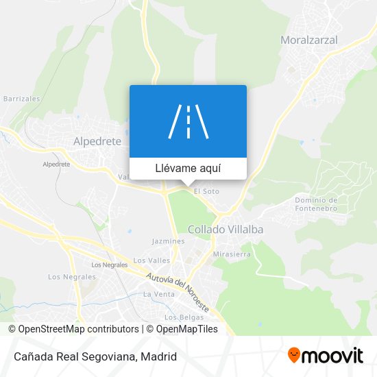Mapa Cañada Real Segoviana