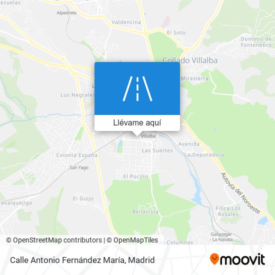Mapa Calle Antonio Fernández María