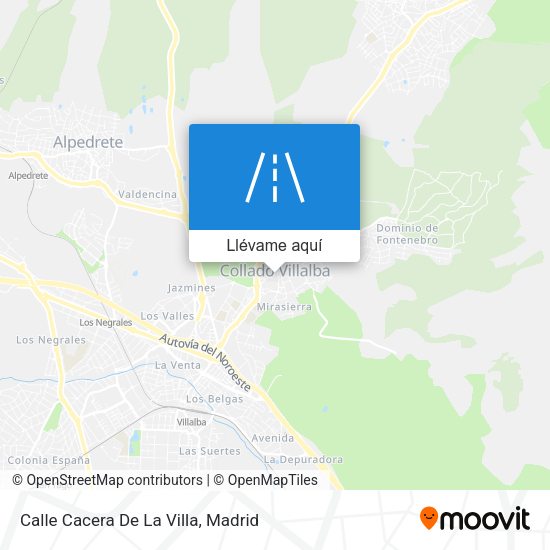 Mapa Calle Cacera De La Villa