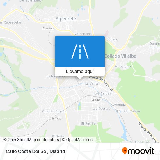 Mapa Calle Costa Del Sol