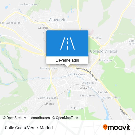 Mapa Calle Costa Verde