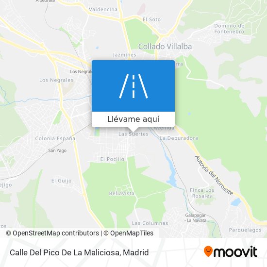 Mapa Calle Del Pico De La Maliciosa