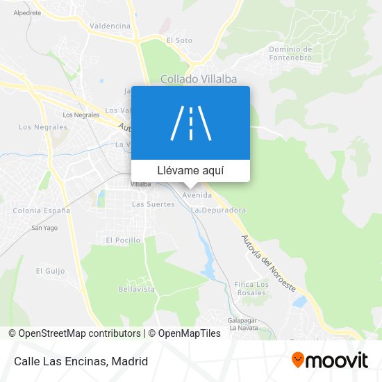Mapa Calle Las Encinas