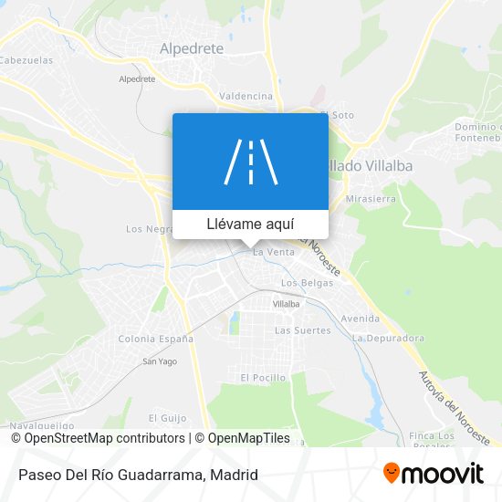Mapa Paseo Del Río Guadarrama