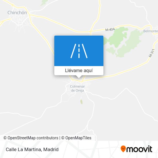 Mapa Calle La Martina
