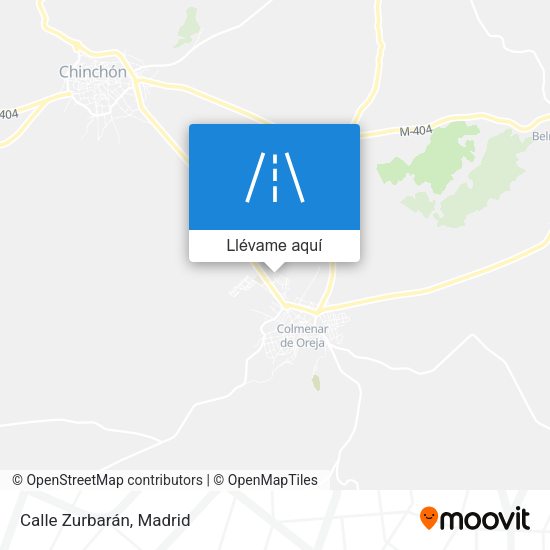 Mapa Calle Zurbarán