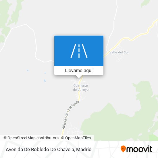 Mapa Avenida De Robledo De Chavela
