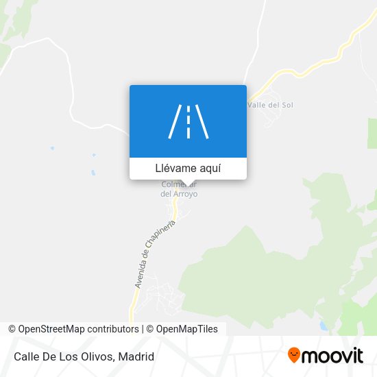 Mapa Calle De Los Olivos