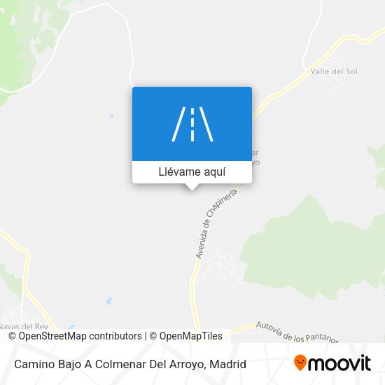 Mapa Camino Bajo A Colmenar Del Arroyo