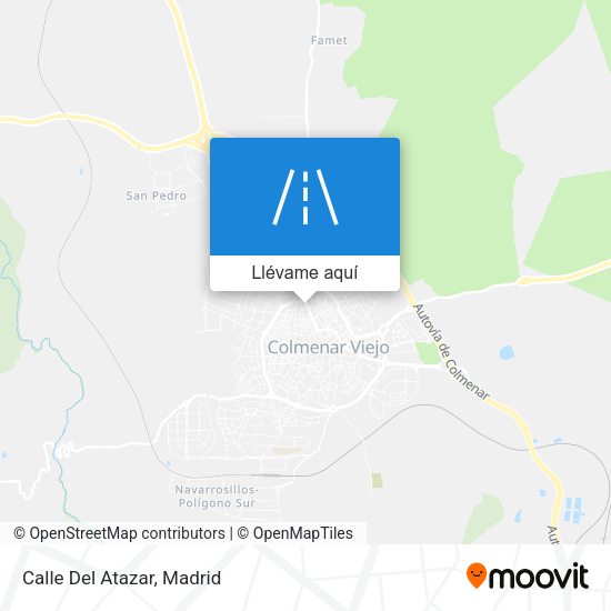 Mapa Calle Del Atazar