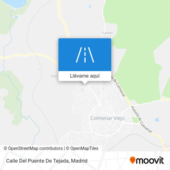 Mapa Calle Del Puente De Tejada
