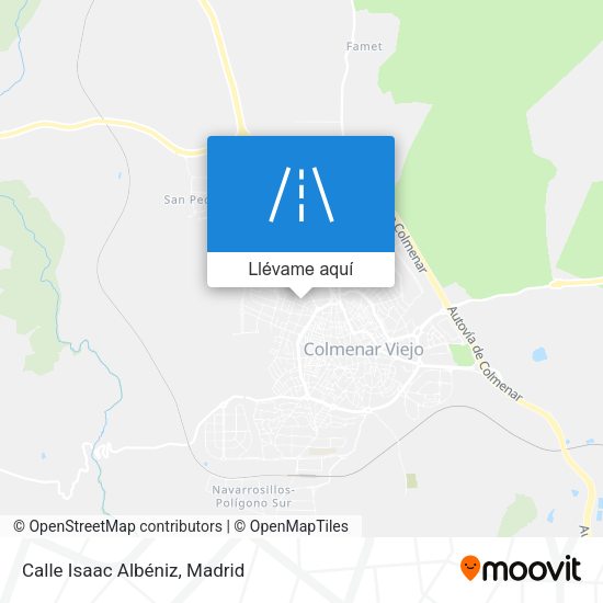 Mapa Calle Isaac Albéniz