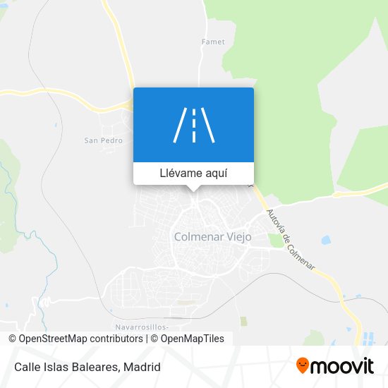 Mapa Calle Islas Baleares
