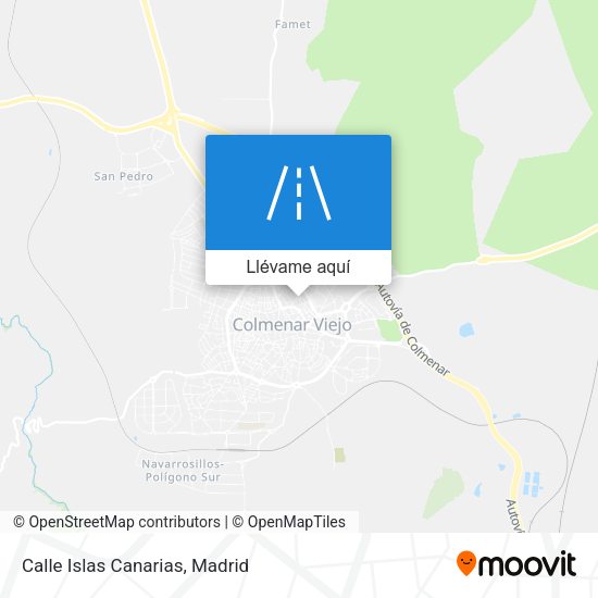 Mapa Calle Islas Canarias