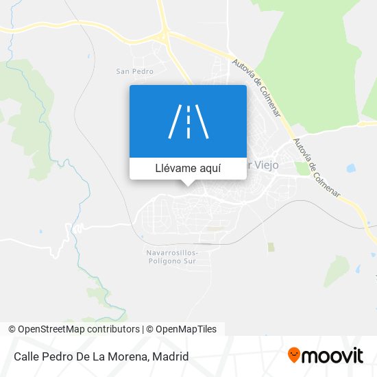 Mapa Calle Pedro De La Morena