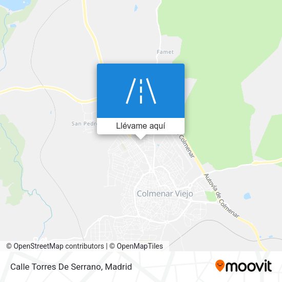 Mapa Calle Torres De Serrano