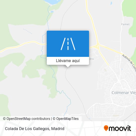 Mapa Colada De Los Gallegos
