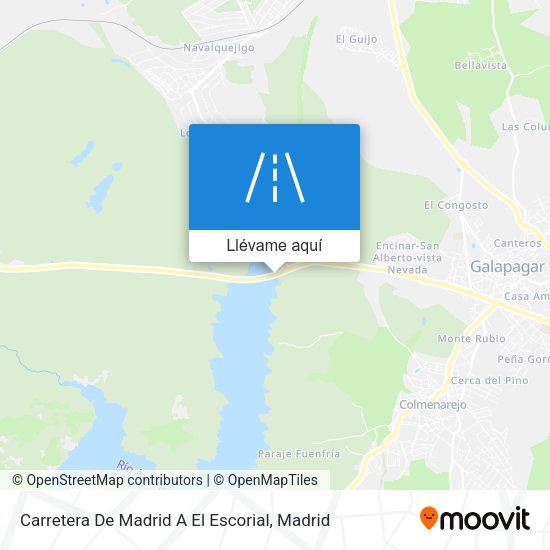 Mapa Carretera De Madrid A El Escorial