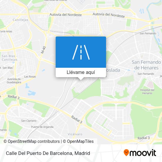 Mapa Calle Del Puerto De Barcelona