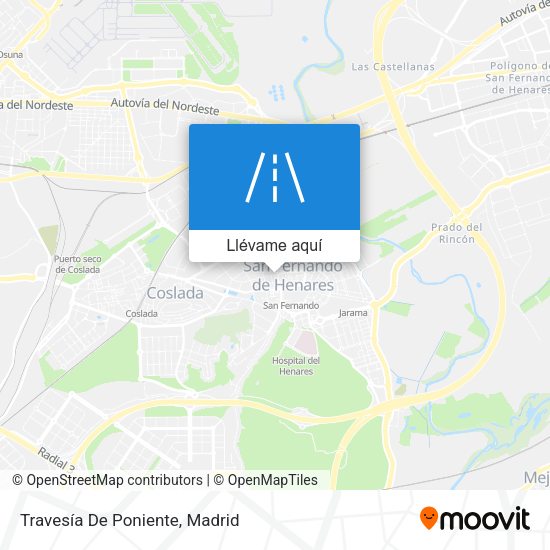 Mapa Travesía De Poniente