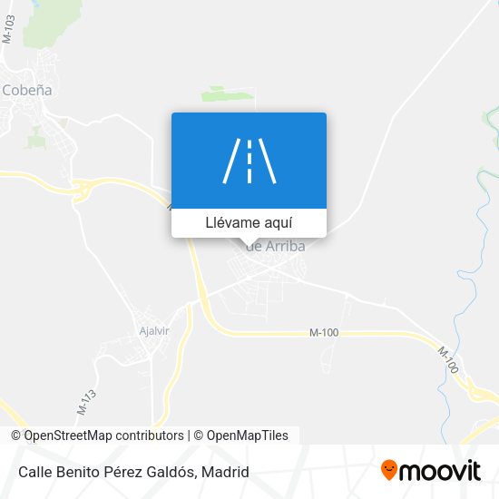 Mapa Calle Benito Pérez Galdós