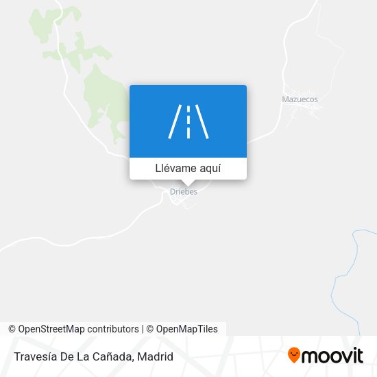 Mapa Travesía De La Cañada