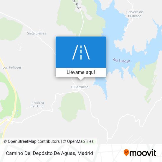 Mapa Camino Del Depósito De Aguas