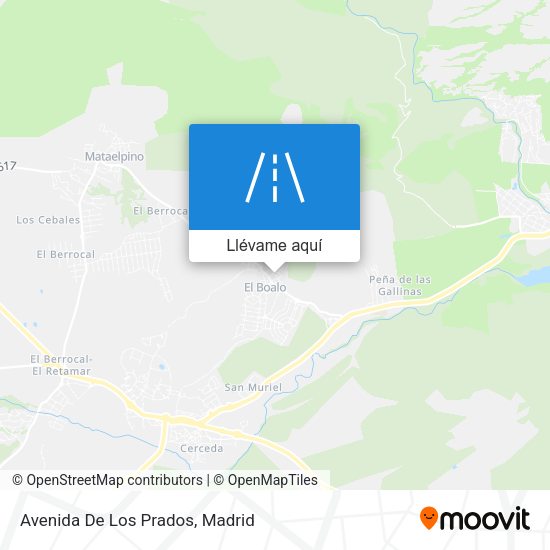 Mapa Avenida De Los Prados