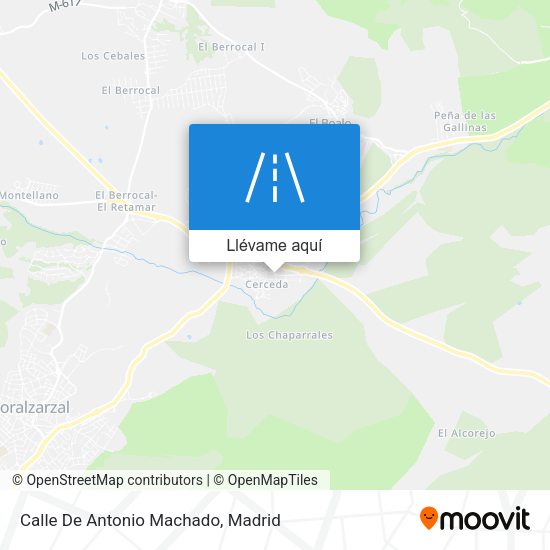 Mapa Calle De Antonio Machado