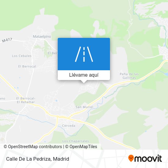 Mapa Calle De La Pedriza
