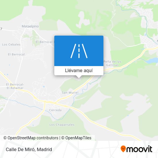 Mapa Calle De Miró