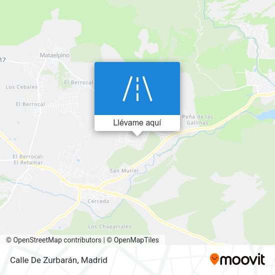 Mapa Calle De Zurbarán