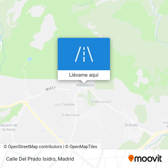 Mapa Calle Del Prado Isidro