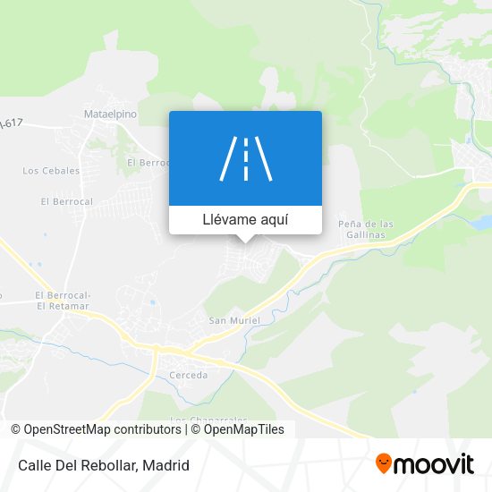 Mapa Calle Del Rebollar