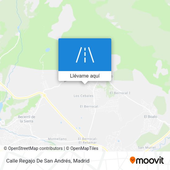 Mapa Calle Regajo De San Andrés