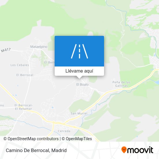 Mapa Camino De Berrocal