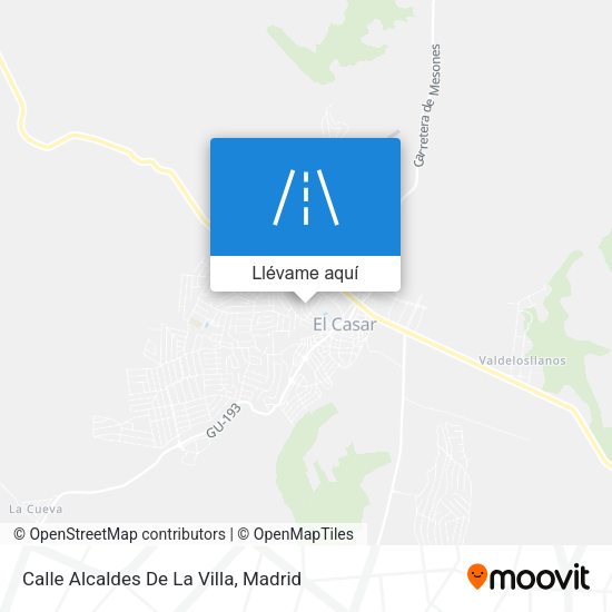Mapa Calle Alcaldes De La Villa