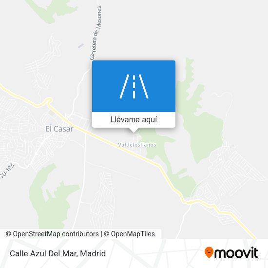 Mapa Calle Azul Del Mar