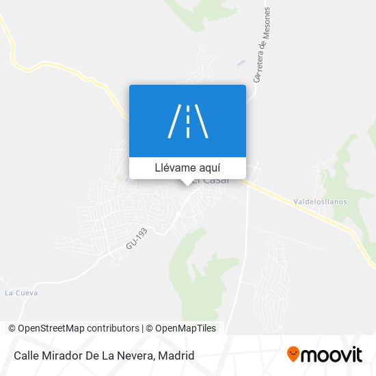 Mapa Calle Mirador De La Nevera