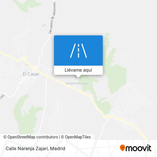 Mapa Calle Naranja Zajarí